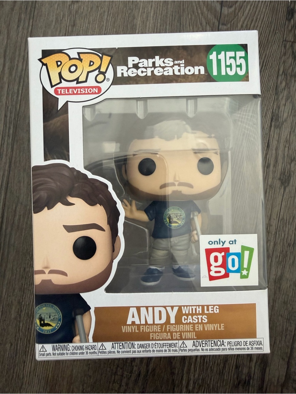 Funko Pop! Vinyl: Parks and Recreation Andy with Cast Figure #1155 Vaulted Rare